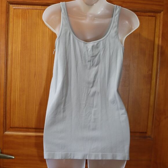 Anthropologie Eloise Light Blue Gray Soft Tank Top LG - Picture 5 of 10